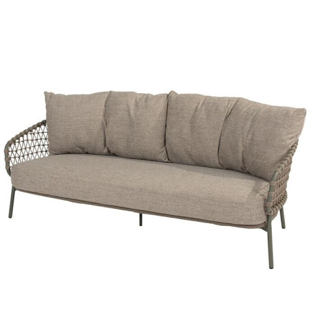 4 Seasons Outdoor Loungebank Jura 3-Zits Olive