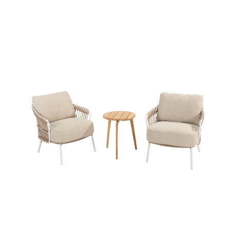4 Seasons Outdoor Bistroset Dalias Zucca 3-delig Teak