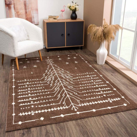 Carpet City Vloerkleed April 2308 Loper, zacht door microvezel, boho-etno look, woonkamer