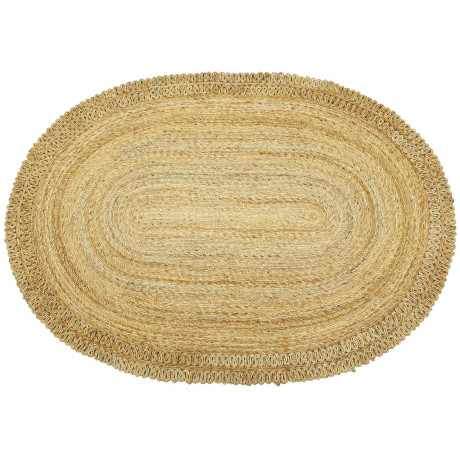 carpetfine Sisalkleed Jutetapijt Luca natuurlijk plantaardig materiaal met de hand geweven, boho stijl