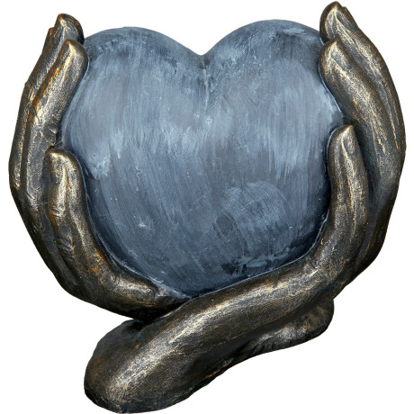 Casablanca by Gilde Decoratief figuur Sculptuur hart in handen (1 stuk)
