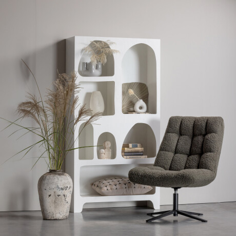 WOOOD Vakkenkast 'Caz' 180 x 95cm, kleur Wit