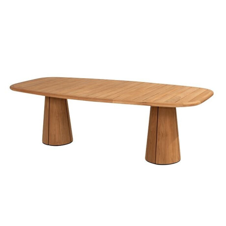 Taste by 4 Seasons Tuintafel Capri Natural Teak Pebble Shape 240 x 110 cm