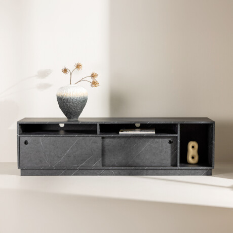 Nohr TV-meubel 'Charla' 180cm, Betonlook, kleur Zwart