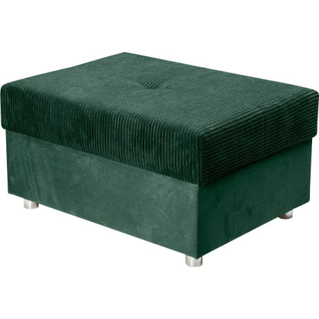 COLLECTION AB Hocker Italia Inclusief comfortabele binnenvering, in mix van ribfluweel en velours