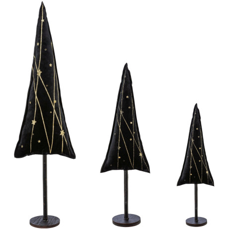 Creativ deco Deco-boom Kerst versiering (set, 3 stuks)