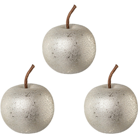 Creativ deco Decoratief figuur Kerst versiering met glitter-effectoppervlak (4 stuks)