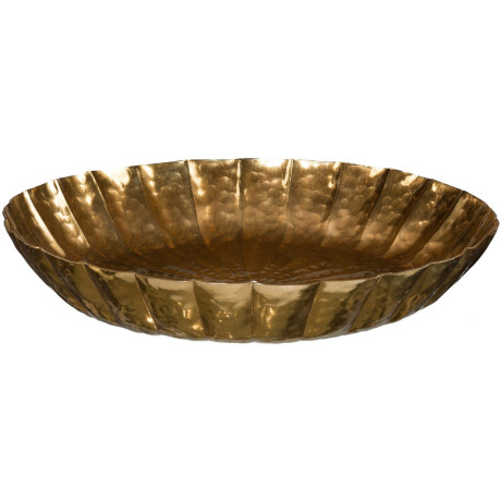 Creativ deco Decoratieve schaal Kerst versiering met structuurrand (1 stuk)