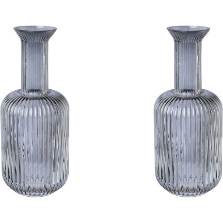 Creativ deco Tafelvaas Glas met slijping (2 stuks)