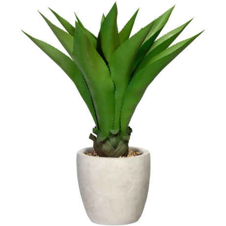 Creativ green Kunst-potplanten Agave in de cementpot (1 stuk)