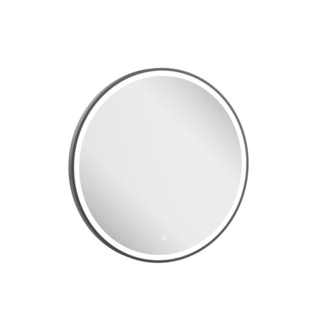 Crosswater Infinity Spiegel - met verlichting - rond - 70cm - geborsteld slate (gunmetal) IF_MIRROR70T