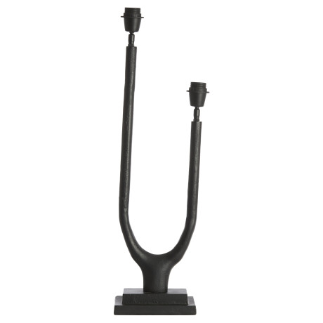 Light & Living Tafellamp 'Gavi' 2-Lamps, kleur Mat Zwart (excl. kap)