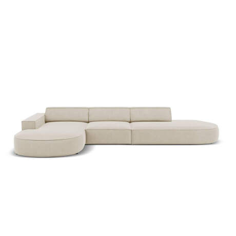 6-zits hoekbank Jodie velvet links rond | Micadoni
