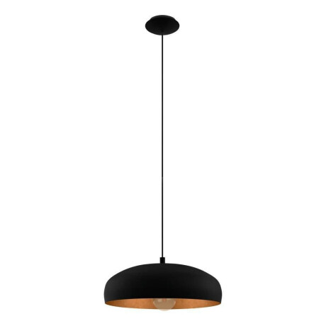 EGLO Hanglamp MOGANO 1 Hanglamp vintage van staal in zwart, koper, eettafel lamp, E27 (1 stuk)