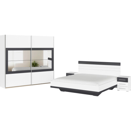 rauch Slaapkamerserie Tarragona Kast in 3 breedtes, bed in 2 breedtes, 2 nachttafels MADE IN GERMANY (set, 4-delig)