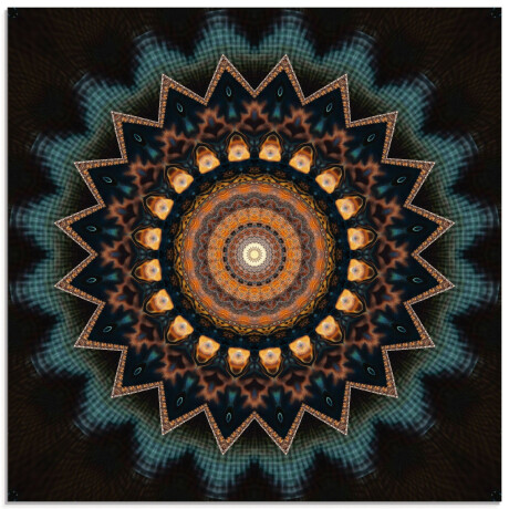 Artland Print op glas Mandala kosmisch bewustzijn