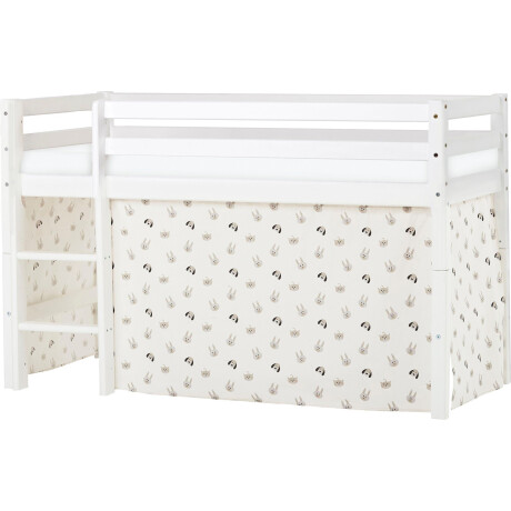 Hoppekids Hoogslaper ECO Dream, kinderbed, speelbed, halfhoog bed van massief hout