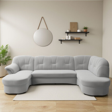 DOMO collection Zithoek Flores ook in leren bekleding, B/D/H: 293/180/86 cm, U-vorm (3 stuks)