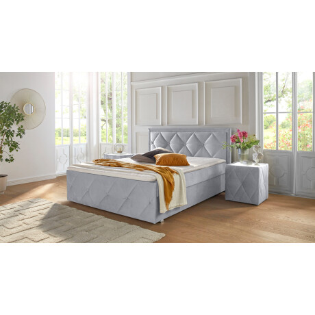 Leonique Boxspring Alfie, bestseller! Inclusief bedlade & topper Optioneel met knoopstiksels of strassstenen, H2, H3 en H4 verkrijgbaar