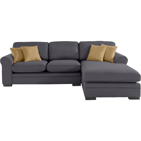Home affaire Hoekbank Broughton L-vorm zacht zitcomfort, incl. 4 sierkussens, opstaande naad
