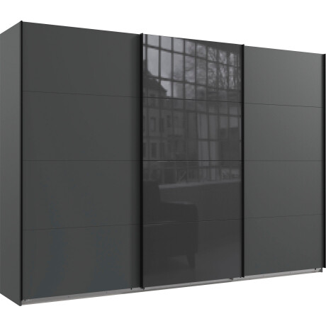 Wimex Zweefdeurkast Norderstedt Inclusief 2 stoffen dozen en 2 extra planken, met glasdeur