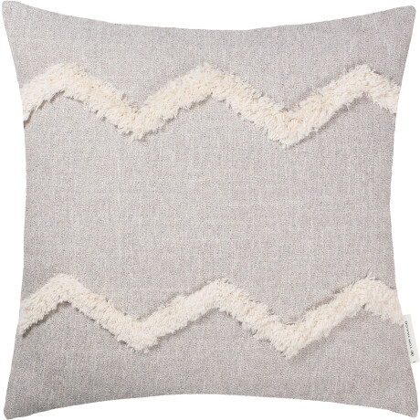 Kussenhoes Structured Zag met franje-applicatie (1 stuk)