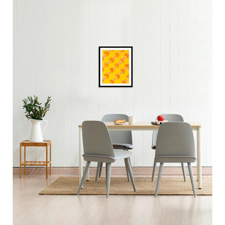 queence Wanddecoratie LENNY HD premium posterdruk incl. houten lijst (1 stuk)