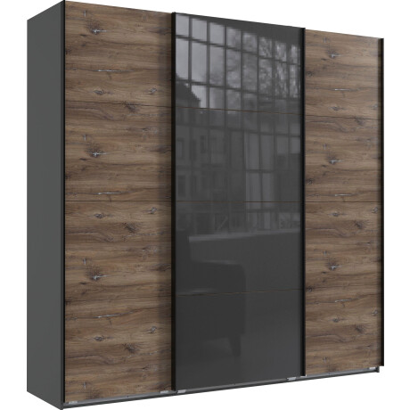 Wimex Zweefdeurkast Norderstedt Inclusief 2 stoffen dozen en 2 extra planken, met glasdeur