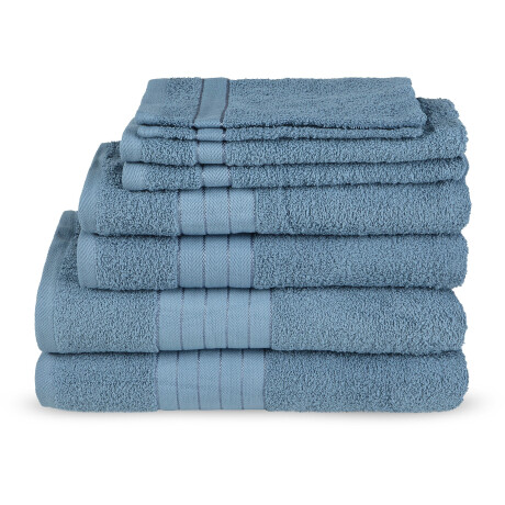 good morning Handdoekenset Uni Katoen, walkfrottee, bies, 500 GSM, effen, zonder ophangbeugel (set, 8 stuks)