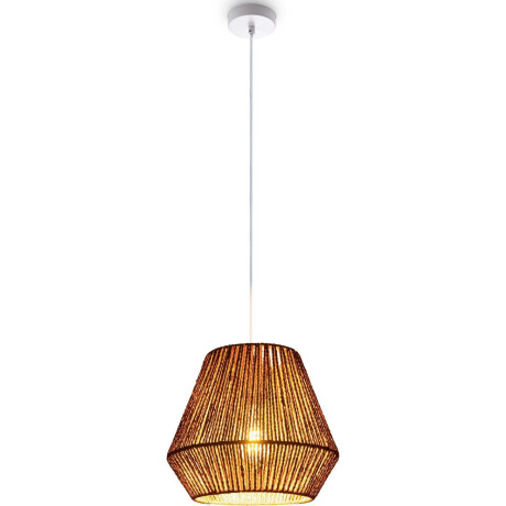 Paco Home Hanglamp Hugo Diego Woonkamer eetkamer rattan look Boho lampenkap papier