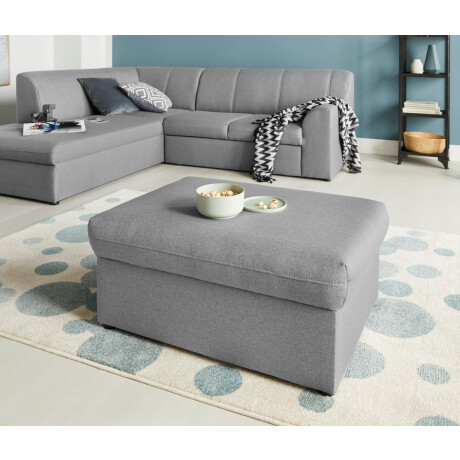 DOMO collection Hocker Topmatras met golfvering, op kunststof glijders