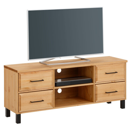 Home affaire Tv-meubel Kemi Breedte 130 cm, van massief grenen, FSC