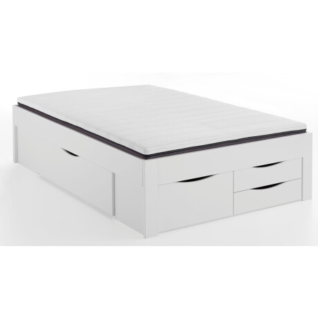 Relita Ledikant met bergruimte met laden en matras, 2 breedten, 2 decorkleuren melamine