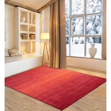 my home Wollen kleed Lessach Handgeweven tapijt, met moderne kleurverloop, 100% wol, handgeweven