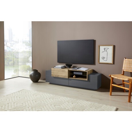 INOSIGN Tv-meubel Coro, lowboard, TV-commode, TV-meubelen, TV-bank met 2 kleppen, 1 deur, 1 glazen plank, breedte 160
