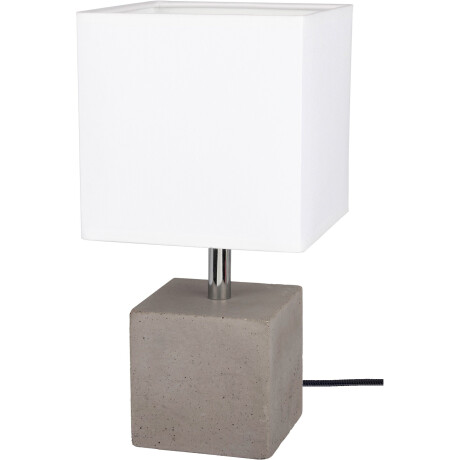 SPOT Light Tafellamp Strong Echt beton - met de hand gemaakt, lampenkap van stof, natuurproduct (1 stuk)