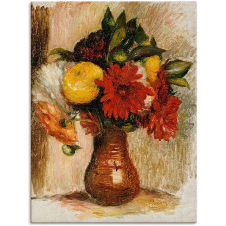 Artland Artprint op linnen Bos bloemen in een kan. gespannen op een spieraam