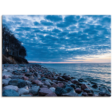 Artland Artprint Stenen aan de kust van de Oostzee als artprint op linnen, muursticker in verschillende maten