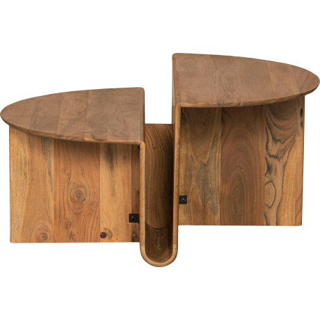 WOOOD Salontafel Jaws van acaciahout, h 45 cm x ø 90 cm