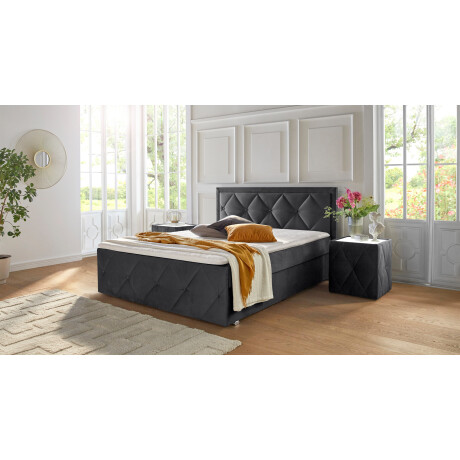 Leonique Boxspring Alfie, bestseller! Inclusief bedlade & topper Optioneel met knoopstiksels of strassstenen, H2, H3 en H4 verkrijgbaar