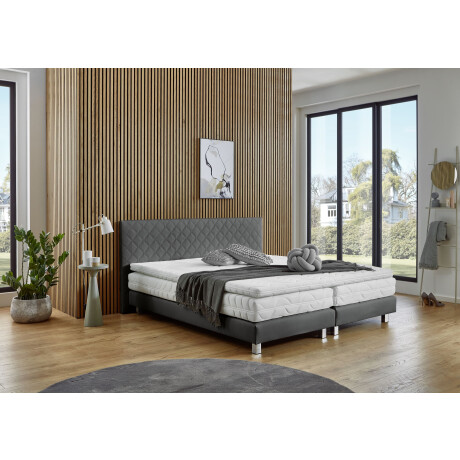 Westfalia Polsterbetten Boxspring Kyoto Kunstleer, Bonnell-, koudschuim- & pocketvering selecteerbaar in H2, H3, H4