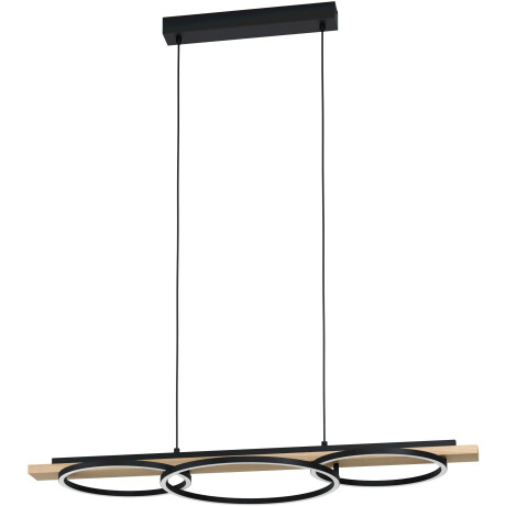 EGLO Hanglamp BOYAL Hanglamp in zwart en bruin van staal (1 stuk)