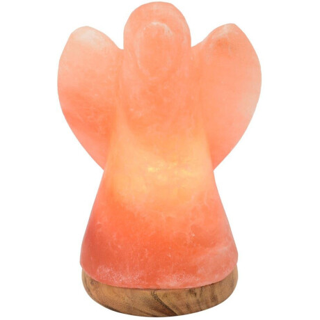 HIMALAYA SALT DREAMS Zoutkristal-tafellamp Engel Met de hand gemaakt van zoutkristal - iedere steen uniek, H: ca.19 cm (1 stuk)