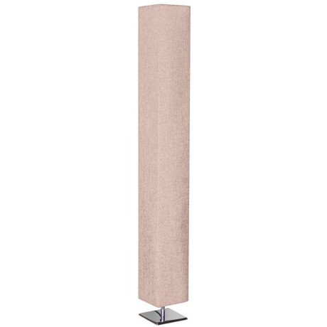 SalesFever Staande lamp Mia Lampenkap van kunststof met bekleding, frame edelstaal (1 stuk)