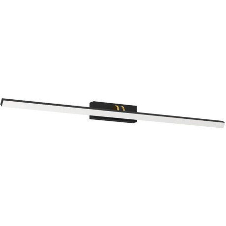 EGLO Spiegellamp VERDELLO Wandlamp van kunststof in zwart, wit en messing, badkamerlamp, IP44 (1 stuk)