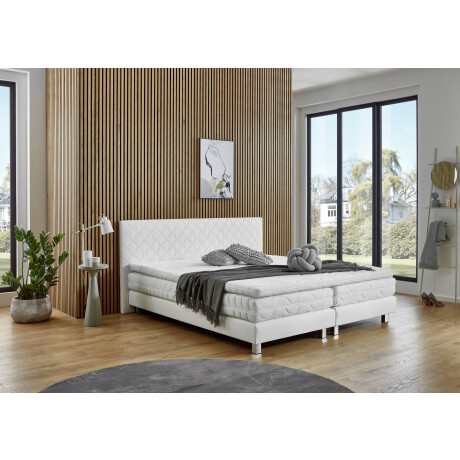 Westfalia Polsterbetten Boxspring Kyoto Kunstleer, Bonnell-, koudschuim- & pocketvering selecteerbaar in H2, H3, H4