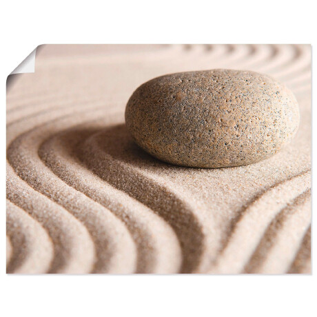 Artland Artprint Zen steen als artprint op linnen, poster in verschillende formaten maten