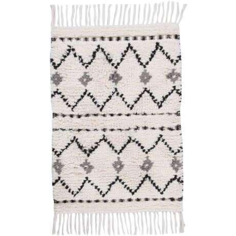 TOM TAILOR HOME Badmat Ethno Bath Badmat, Berber-look, met franjes, zigzagpatroon, 100% katoen (1 stuk)