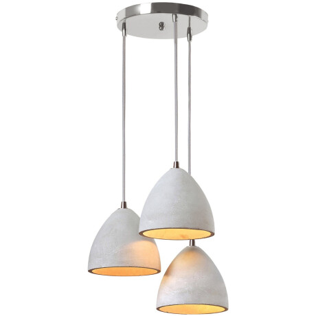 SalesFever Hanglamp Thea 3x lampenkappen van beton