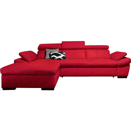 exxpo - sofa fashion Hoekbank Salerno, klassieke moderne functionele bank, hoog zitcomfort, L-vorm inclusief verstelbare hoofdsteun en armleuning, naar keuze met slaapfunctie